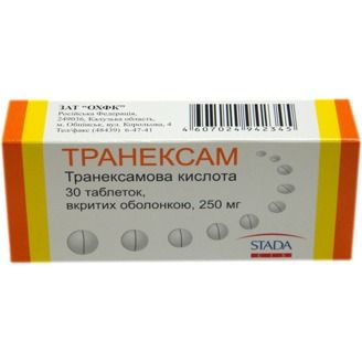 Тренакса таблетки 250 мг № 12
