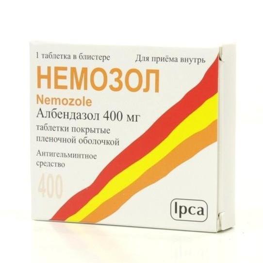 Немозол таблеткалар 400 мг № 1