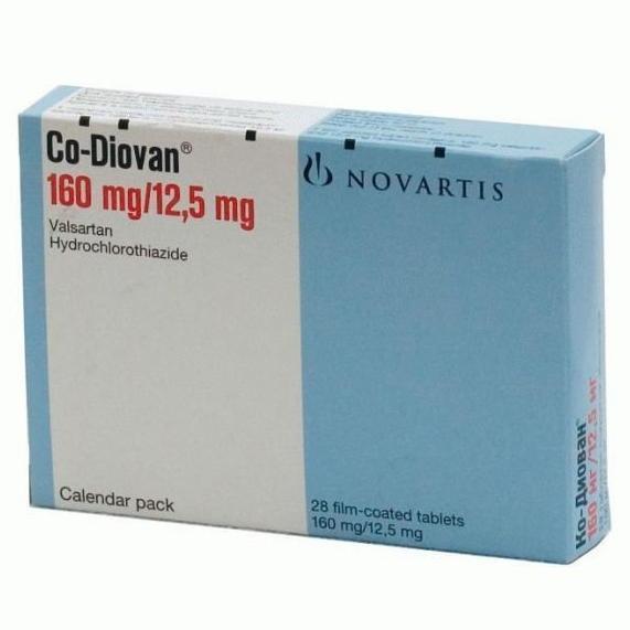 Ко-Диован таблетки 80 мг/12,5 мг № 14 в Астане: цена в аптеках .