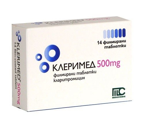 Клеримед таблеткалар 500 мг № 14