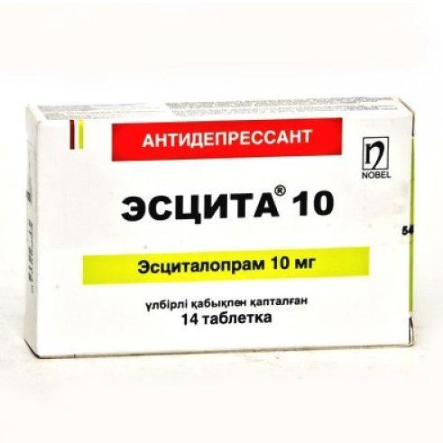 Эсцита таблеткалар 10 мг № 14