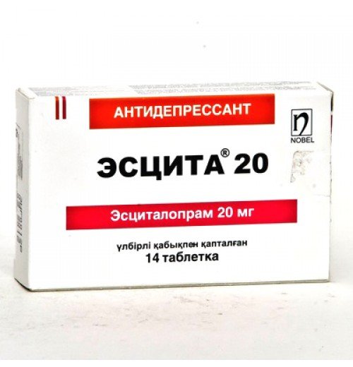 Эсцита таблеткалар 20 мг № 14