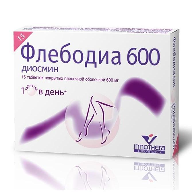 Флебодиа таблеткалар 600 мг № 15