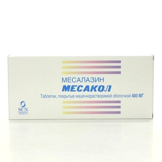 Месакол таблеткалар 400 мг № 50