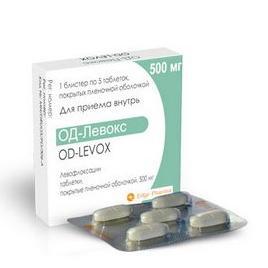 ОД-Левокс таблеткалар 500 мг № 5