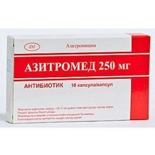 Азитромед капсулалар 250 мг № 10
