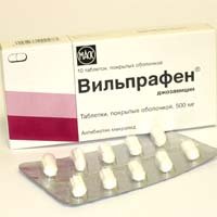 Вильпрафен таблеткалар 500 мг № 10