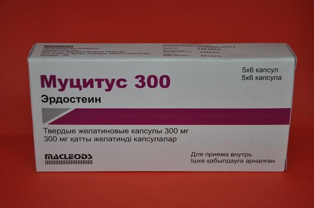 Муцитус капсулалар 300 мг № 30