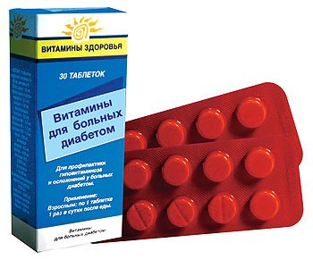 Қант диабетімен ауыратындарға арналған дәрумендер таблеткалар 400 мг № 30