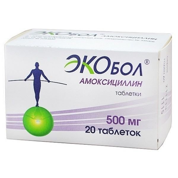 Экобол таблеткалар 500 мг № 20