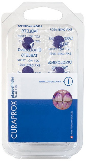 Таблетки для индикации зубного налета   Curaprox (Курапрокс) № 12