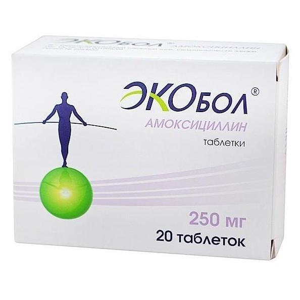 Экобол таблеткалар 250 мг № 20