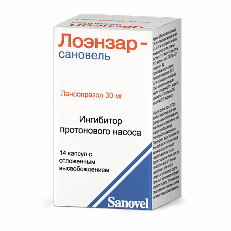 Лоэнзар-сановель капсулалар 30 мг № 14