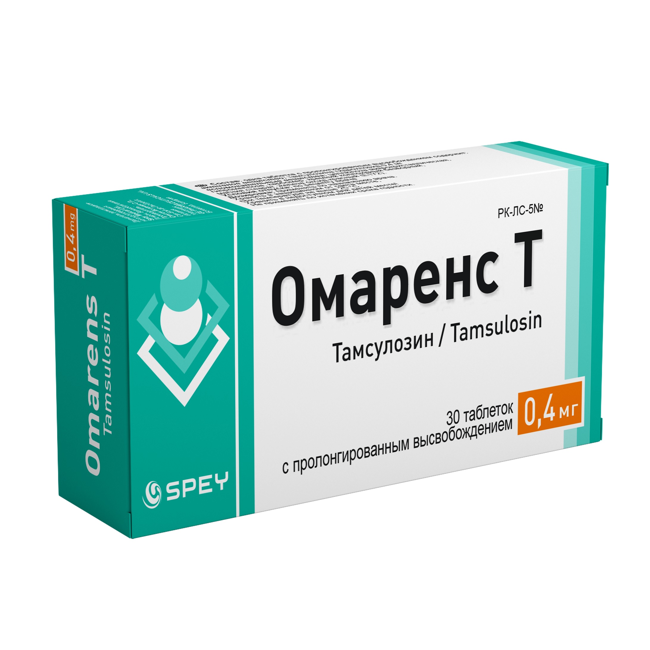 Омаренс Т таблеткалар 0,4 мг № 30